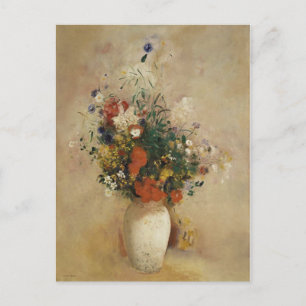 Carte Postale Vase de fleurs, Odilon Redon Art