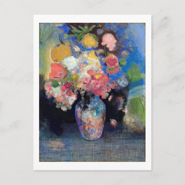Carte Postale Vase de fleurs, Redon (Devant)