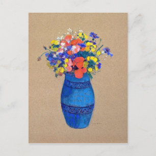 Carte Postale Vase de fleurs, Redon