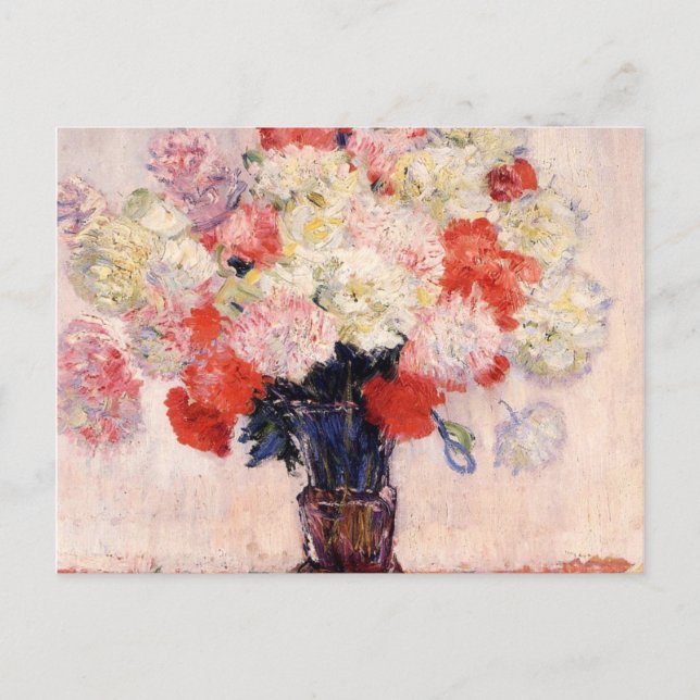 Carte Postale Vase De Peonies Par Claude Monet (Devant)