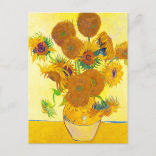 Carte Postale Vase de quinze tournesols, Van Gogh