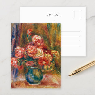 Carte Postale Vase de Rose   Renoir