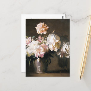 Carte Postale Vase des pivoines