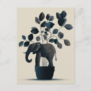 CARTE POSTALE VASE ÉLÉPHANT #1