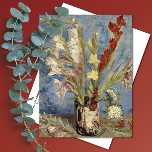 Carte Postale Vase Glaïeuls Asters Vincent van Gogh