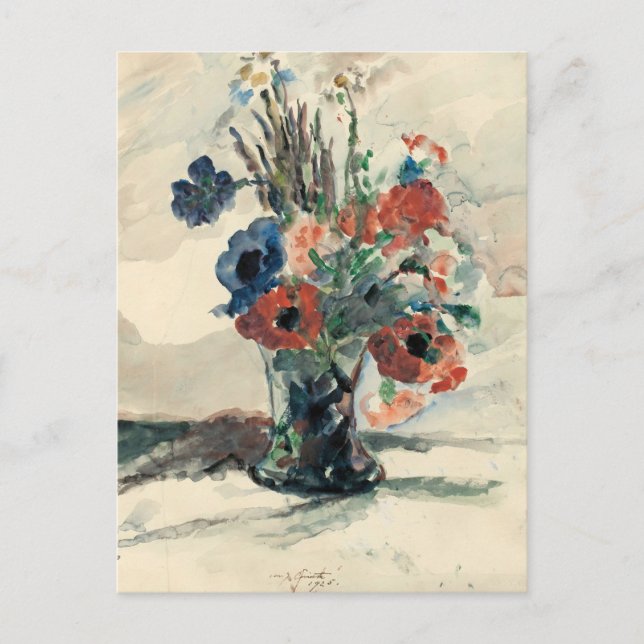 Carte Postale Vase mit Blumen | Lovis Corinth (Devant)