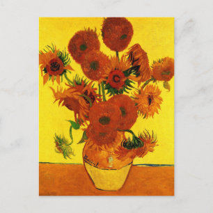 Carte Postale Vase Still Life avec 15 tournesols Vincent van Gog