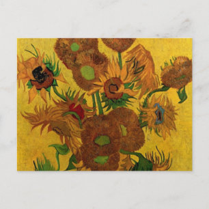 Carte Postale Vase Still Life avec 15 tournesols Vincent van Gog