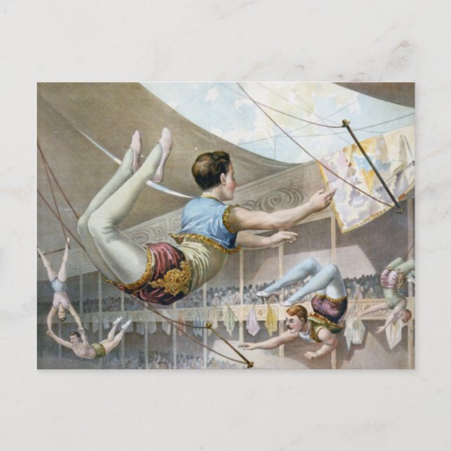 Carte Postale Vaudeville, spectacles de cirque (Devant)