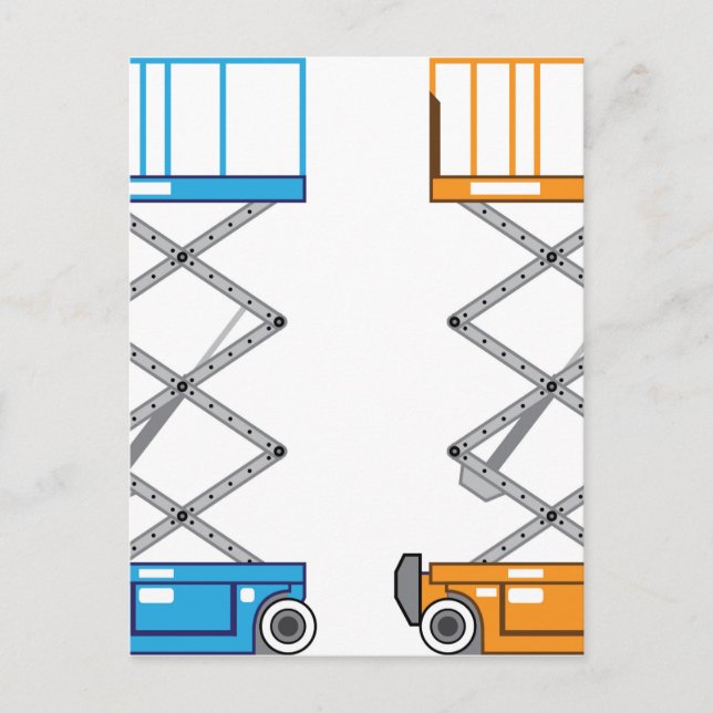 Carte Postale Vecteur de levage d'entrepôt (Devant)