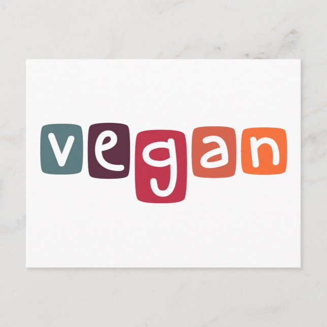 Carte Postale Vegan (Devant)
