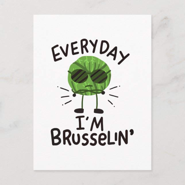 Carte Postale Vegan Brussels Sprouts (Devant)