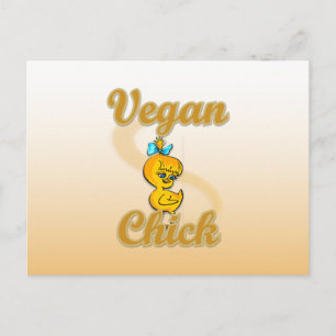 Carte Postale Vegan Chick