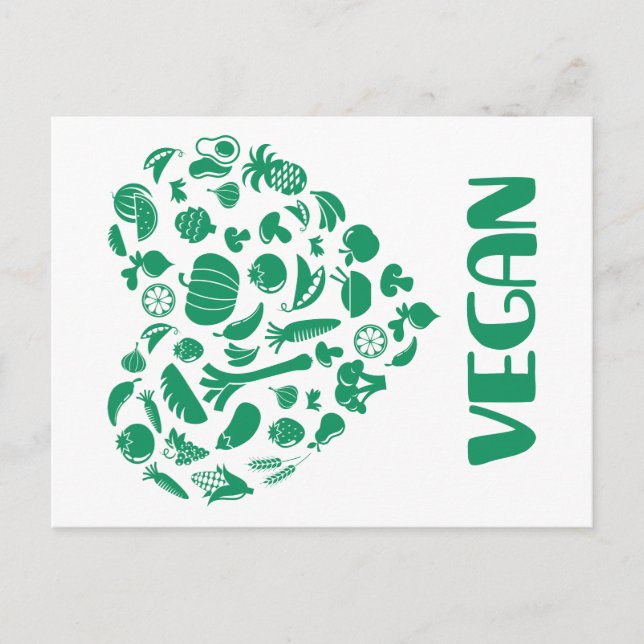Carte Postale Vegan Lover (Devant)