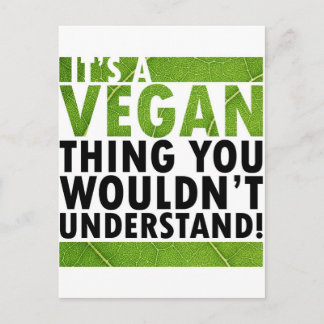 Carte Postale Vegan Thing