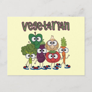 Carte Postale Végétarien