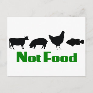 Carte Postale Végétarien / Végétarien non alimentaire