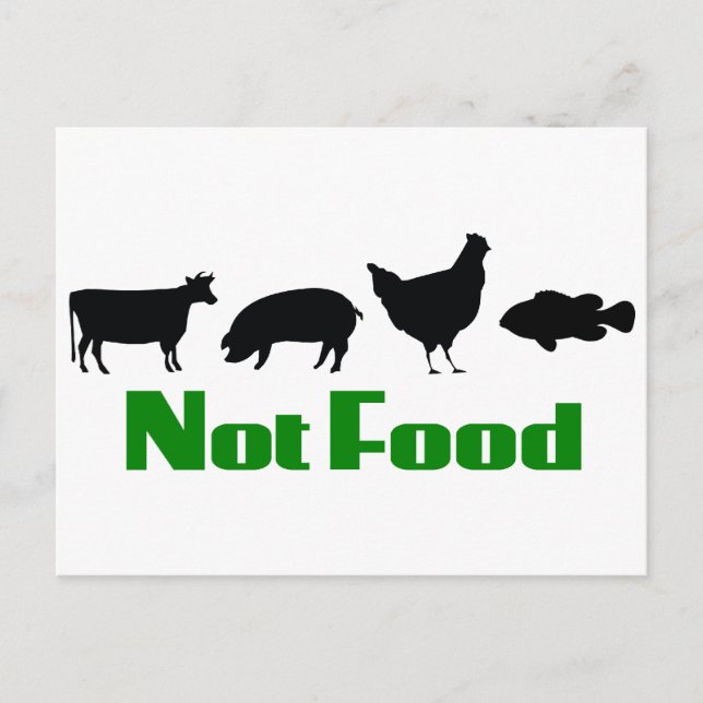 Carte Postale Végétarien / Végétarien non alimentaire (Devant)