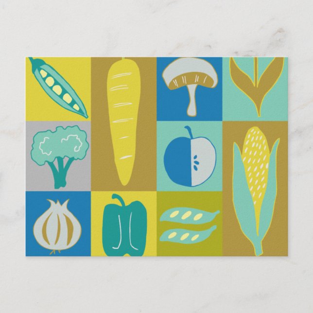 Carte Postale Veggie Blocks II (Devant)