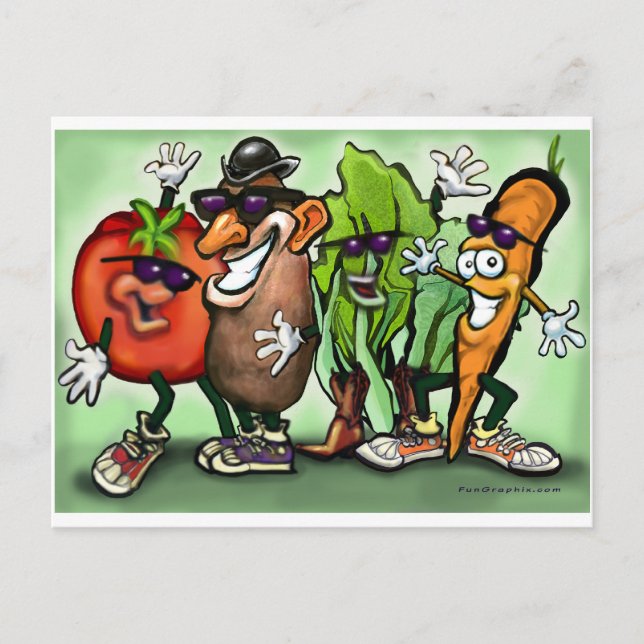 Carte Postale Veggie Gang (Devant)