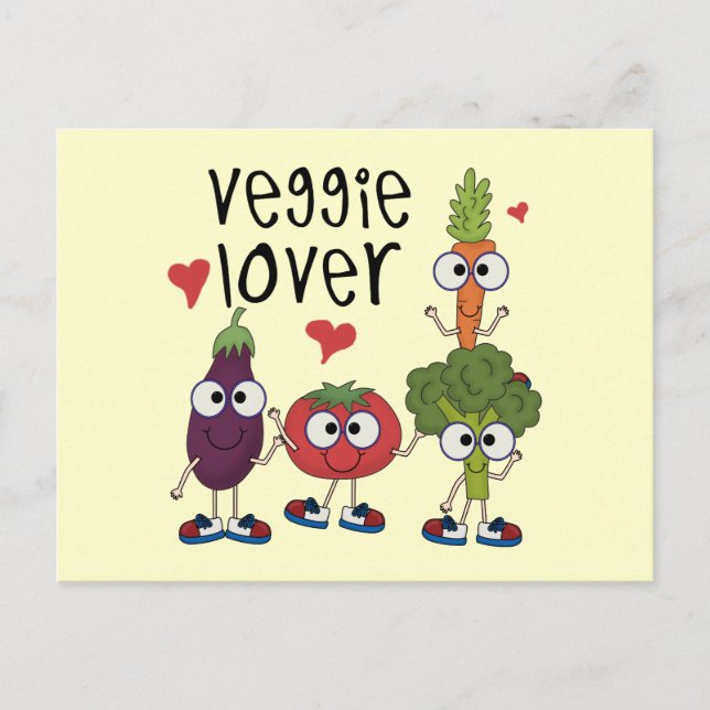 Carte Postale Veggie Lover (Devant)