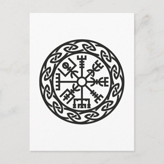Carte Postale Vegvísir, Islande, Charme du Voyageur, Protection (Devant)