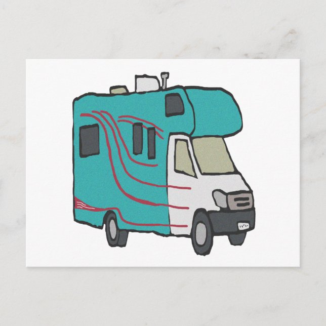 Carte Postale Véhicule récréatif RV (Devant)