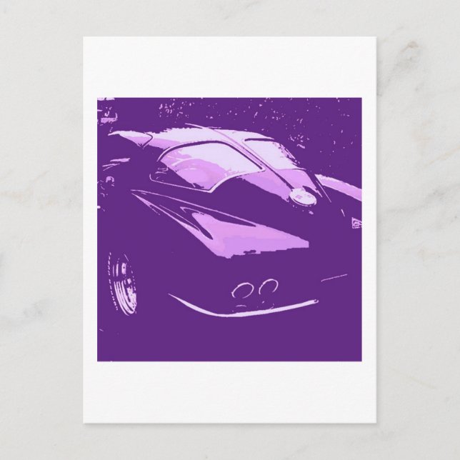 Carte Postale Véhicules classiques de fenêtre fractionnée (Devant)