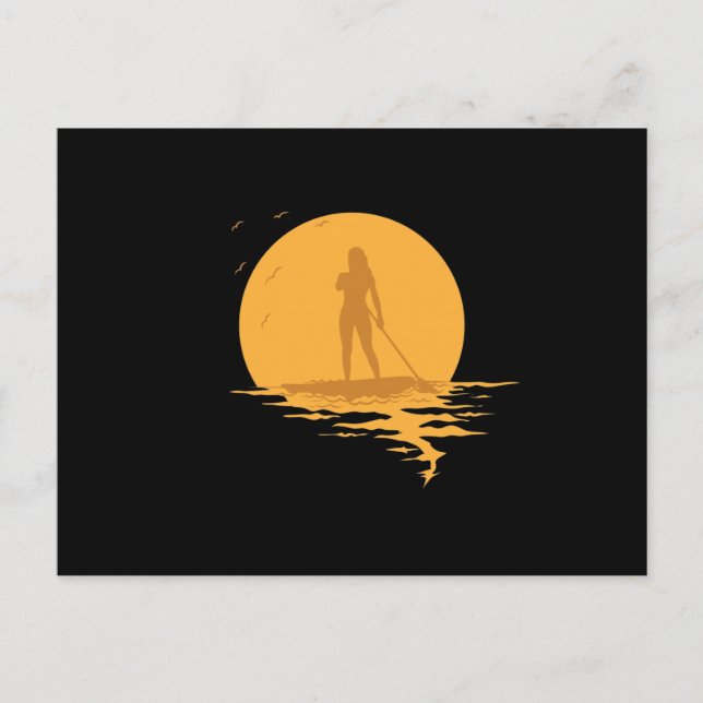 Carte Postale Veille de paddling (Devant)