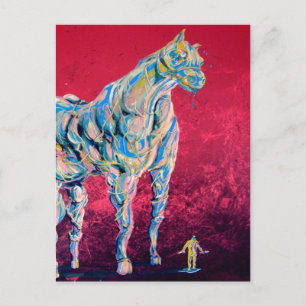 Carte postale Veiny Horse