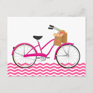 Carte Postale Vélo à clic chaud avec oranges