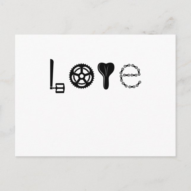 Carte Postale VÉLO AMOUR RACING PIÈCES VÉLO Drôle VÉLO (Devant)