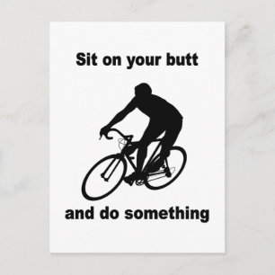 Carte Postale Vélo amusant