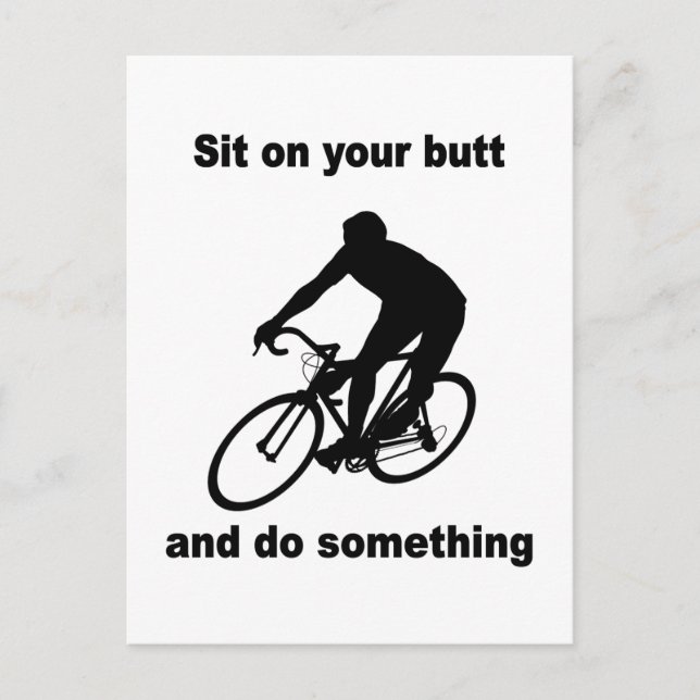 Carte Postale Vélo amusant (Devant)