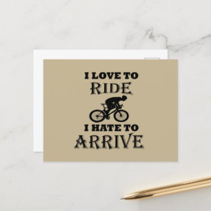 Carte Postale Vélo amusant