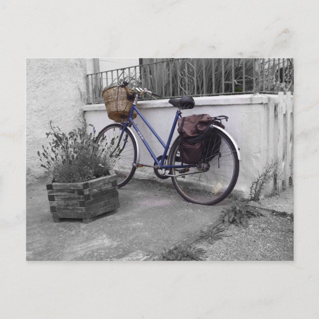 Carte Postale Vélo avec panier - Île de Mull (Devant)