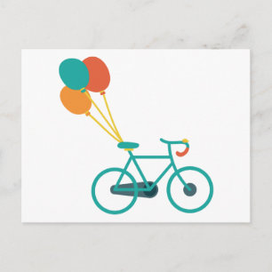 Carte Postale Vélo ballon