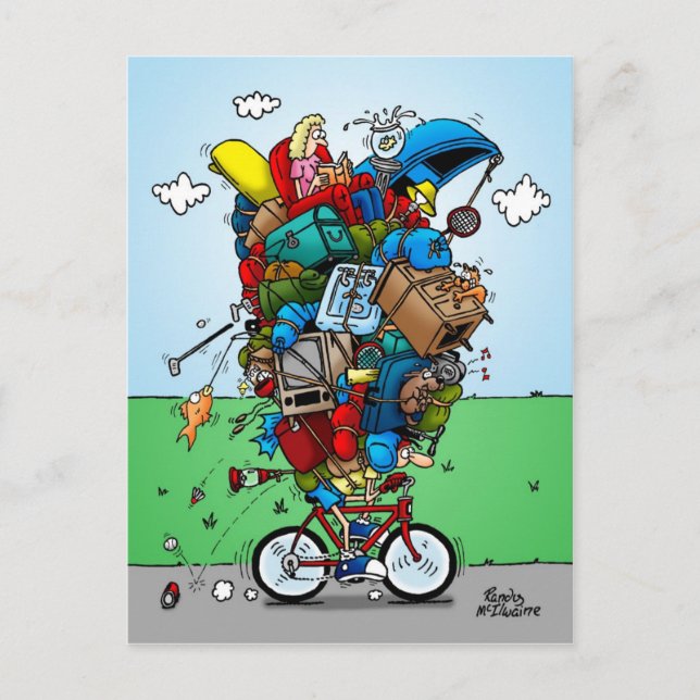 Carte postale Vélo de tourisme (Devant)