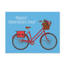 Vélo floral Joyeux Valentines_Bleu