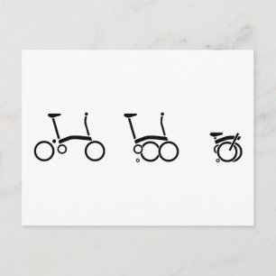 Carte Postale Vélo pliant Brompton