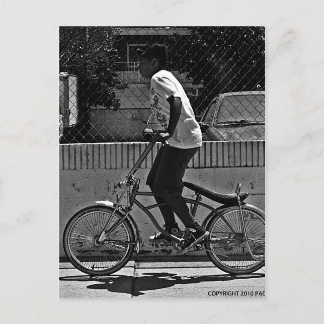 Carte Postale Vélo pour garçon (Devant)