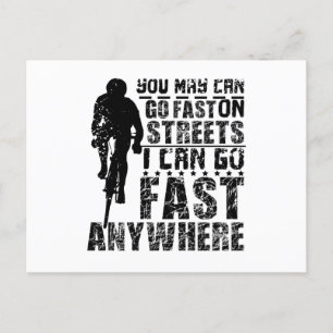 Carte Postale Vélo rapide de gravité