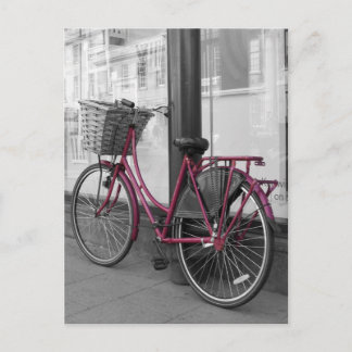 Carte Postale Vélo rose