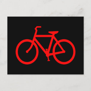 Carte Postale Vélo Rouge