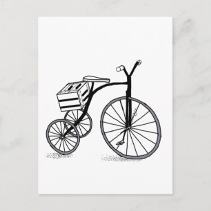 Carte Postale Vélo sur 3 roues