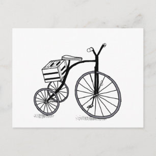 Carte Postale Vélo sur 3 roues