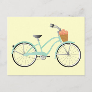 Carte Postale Vélo vert Seafoam