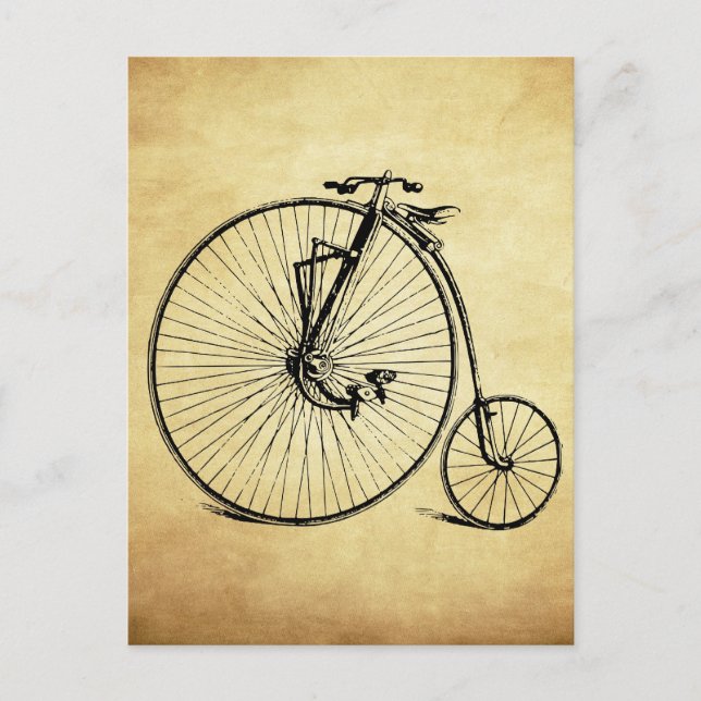 Carte Postale Vélo vintage (Devant)