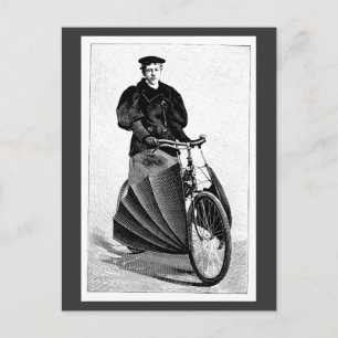 Carte Postale Vélo vintage Sports cyclistes victoriens