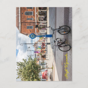 Carte Postale Vélos et horloge Millenium, haut Wycombe